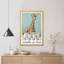 Girafe sur rouleau, ensemble de 1 reproduction d'art sur toile tendue sur toile-1444873246