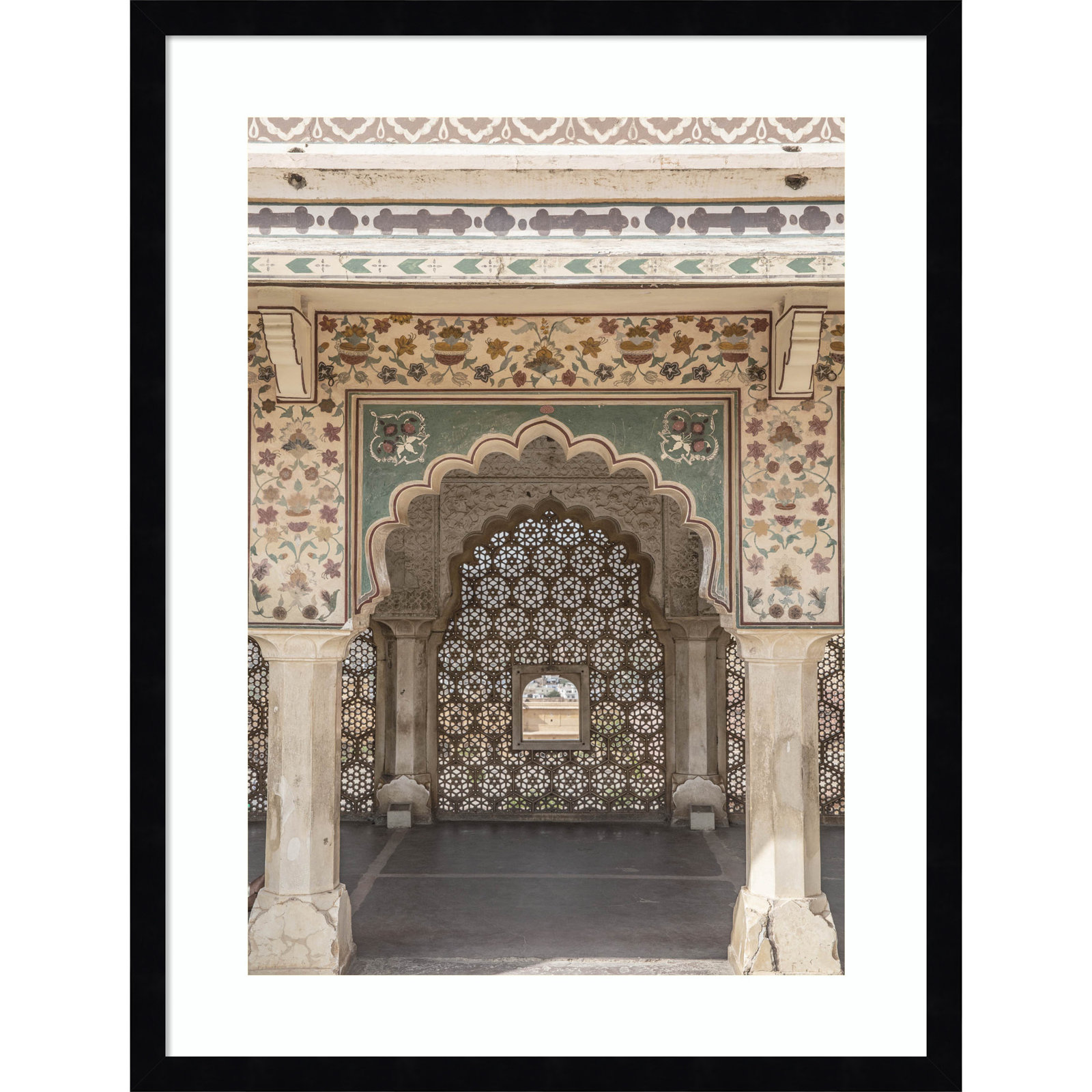 Daisey "Desert Palace" Print, Black, 25" H x 19" W