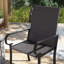 Chaises de patio Comfort, acier rotin Pe, sièges de patio modernes