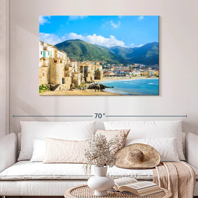 Gillard Cefalu Seaside City, 32" H x 48" W