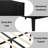 Platform Bed Frame With Wingback Upholstered Headboard, Full Size Sturdy Wooden Slats Support, Easy Assembly,Black-192273941-192273942
