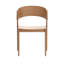 Chaise de salle à manger Mid-Century moderne en bois massif et placage, ensemble de 2-869885889