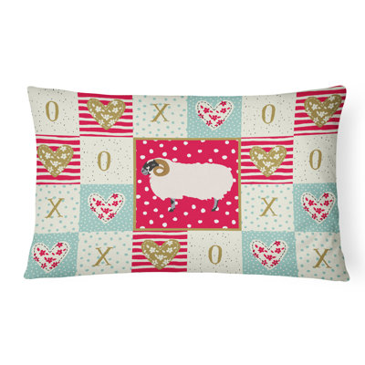  Coussin d'extérieur rectangulaire Scottish Face Sheep Love