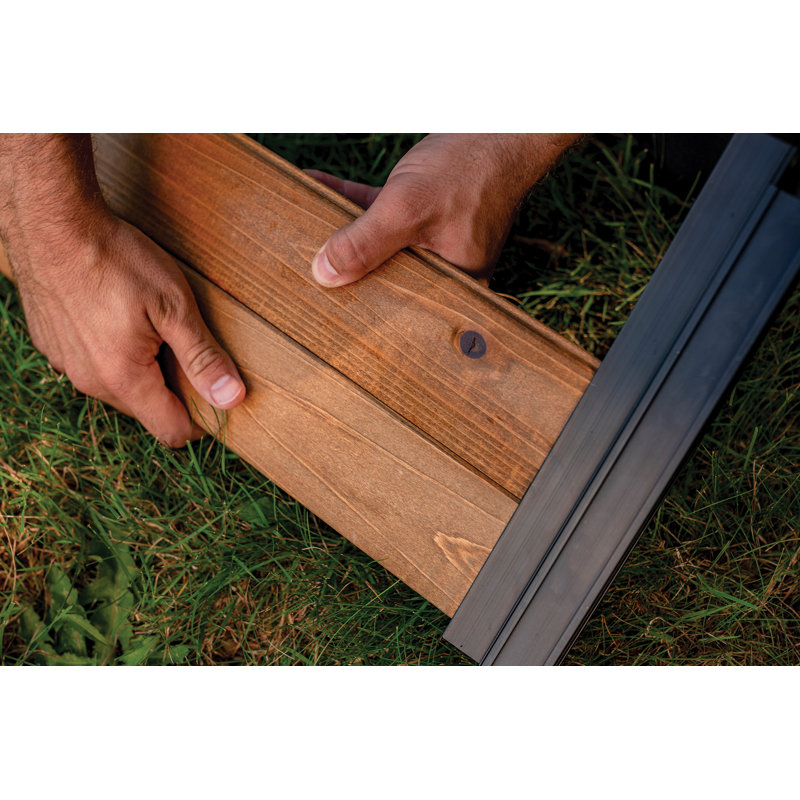 Mezza Wood Planter Box, 11.25" H x 12" W x 12" D