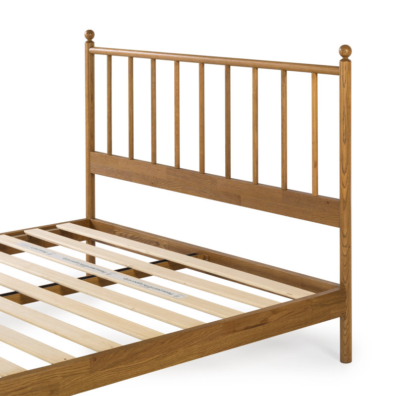 Edward Solid Wood Slat Bed, Queen