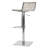 Barber Swivel Upholstered Adjustable Height Counter Stool with Metal Frame-2005715502