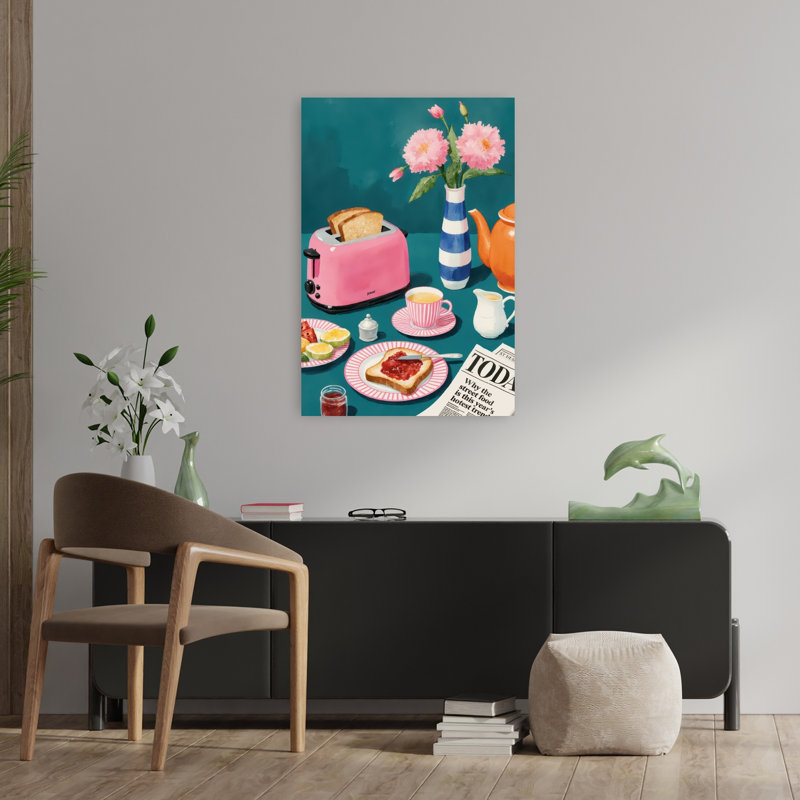 Art contemporain fleur contemporaine, H 36 po x l 24 po