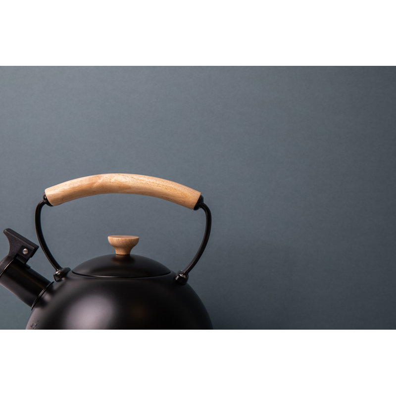 La Cafetière 1.6L Whistling Stovetop Tea Kettle, Black