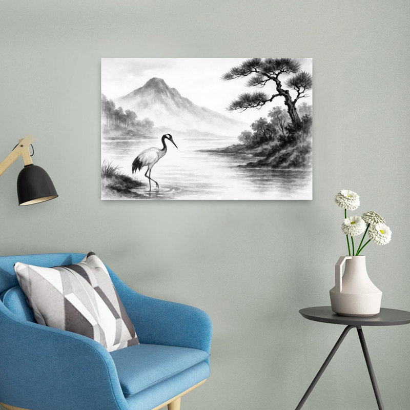 Art contemporain paysage contemporain, H 24 po x l 16 po
