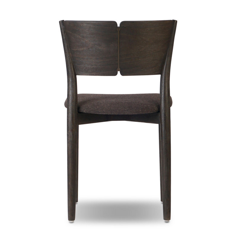 Grady Upholstered Dining Chair, Burnt Parawood