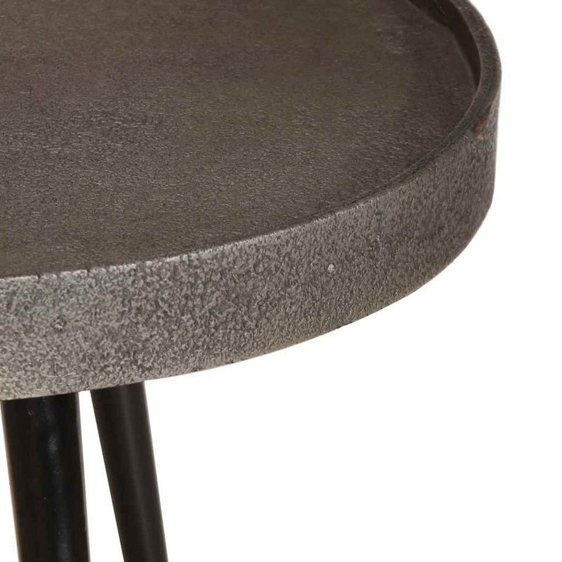 Coffee Table 2 Pcs Engineered Wood, Silver Black