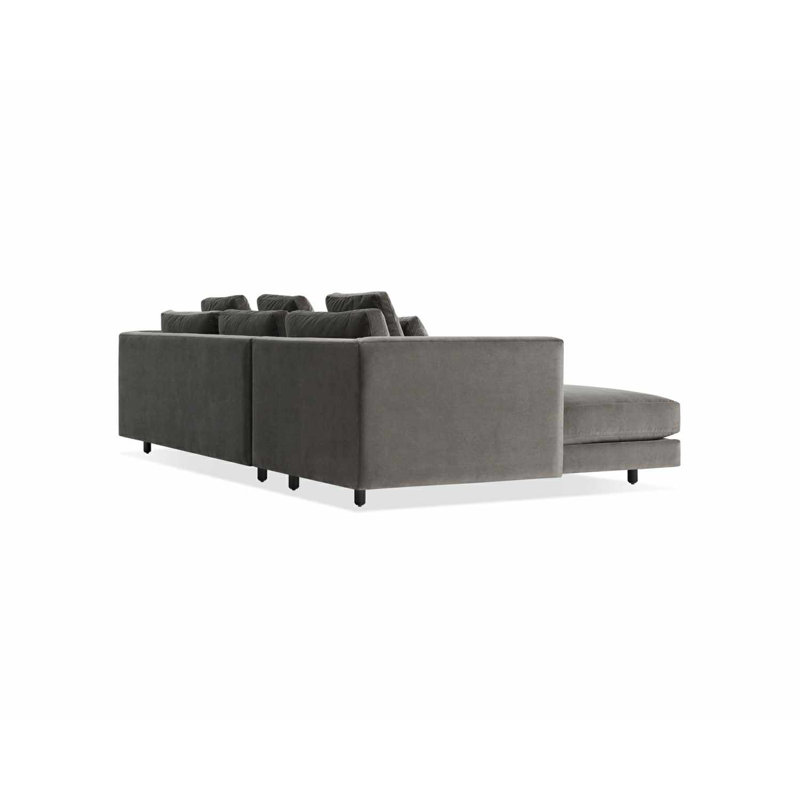 Hands Down Chaise Sectional, Landa Stone, Left Hand Facing