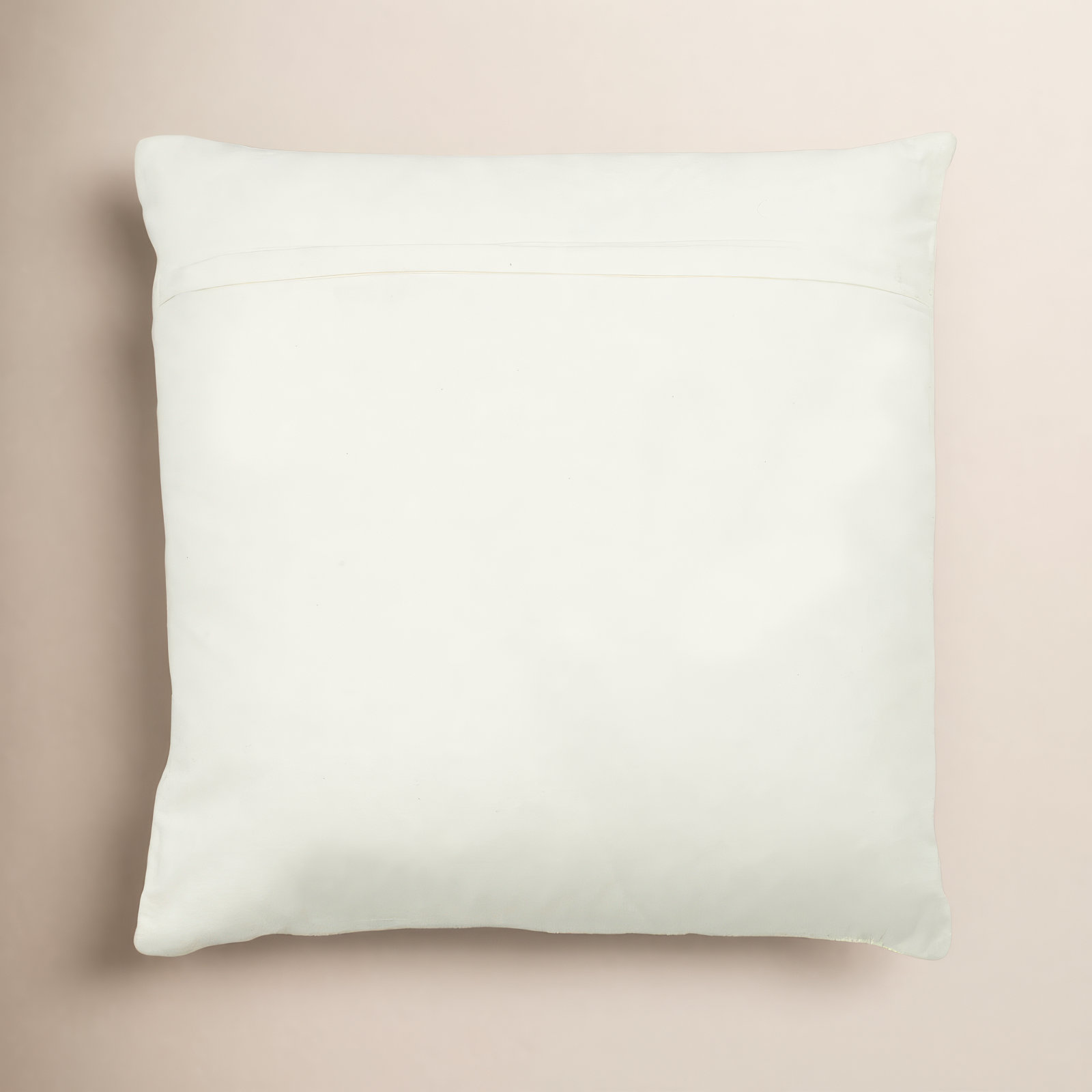 Brocka Textured Cotton Throw Pillow, White