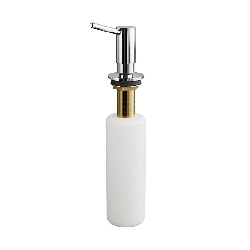 Distributeur de savon fixé au comptoir avec capacité de 12 oz, Noir mat