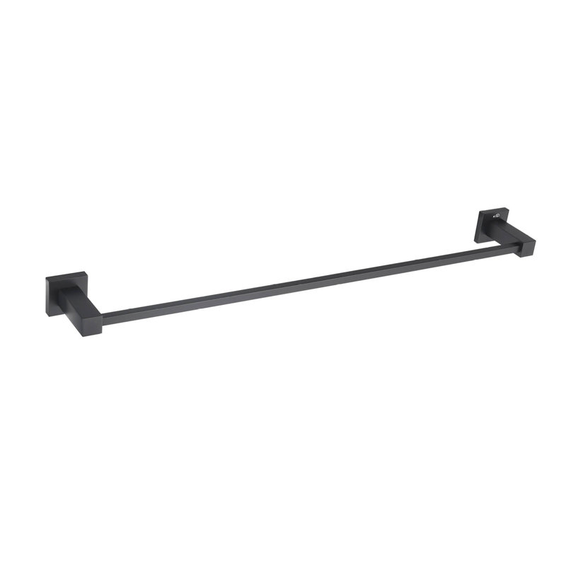 Barre à serviettes murale 24 po, Noir mat