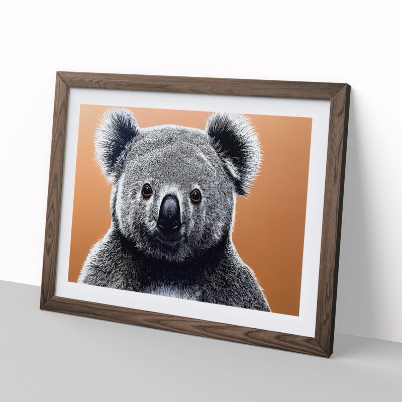 The Koala Bear - Single Picture Frame Print, 34cm H x 46cm W, Dark Brown