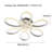 Korinthian 1-Light 23" Semi Flush Mount Warm White LED Switch Dimmable-441981166