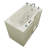Prairie 45.75'' x 26'' Walk-in Whirlpool Fiberglass Bathtub with Faucet-23009621-23009619