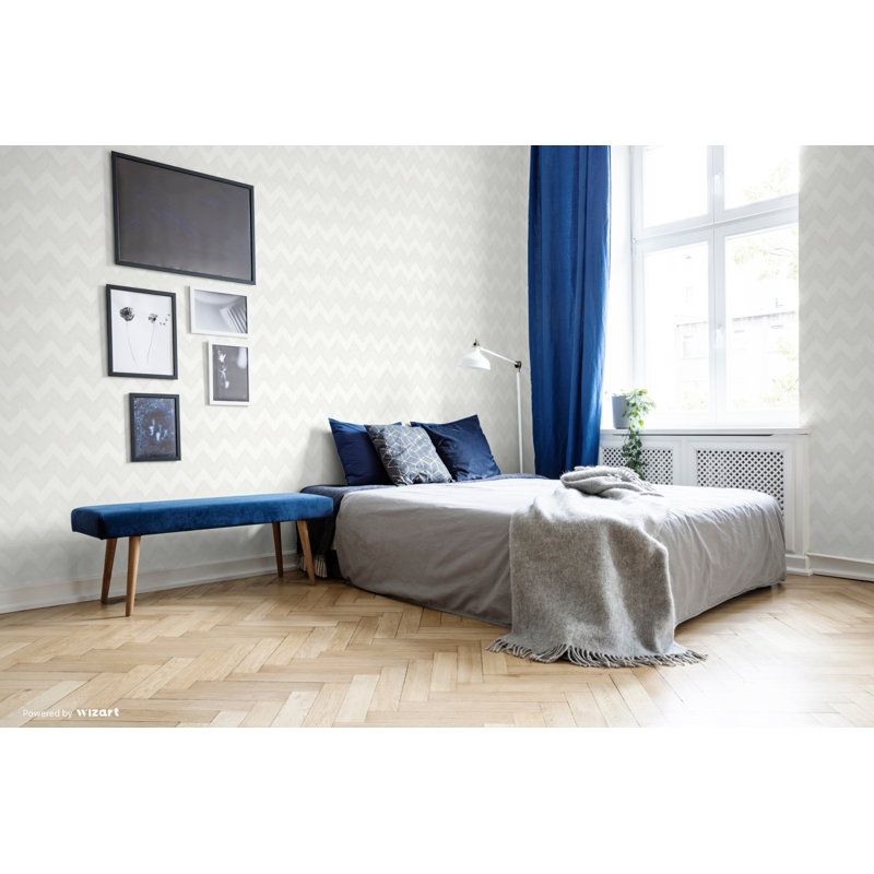 Sabrina 10m x 53cm Wallpaper Roll, White