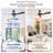 52" Modern Wall Control Propeller Ceiling Fan without Light, Double-Sided Blades, 4 Speeds Reversible DC Motor-61422050