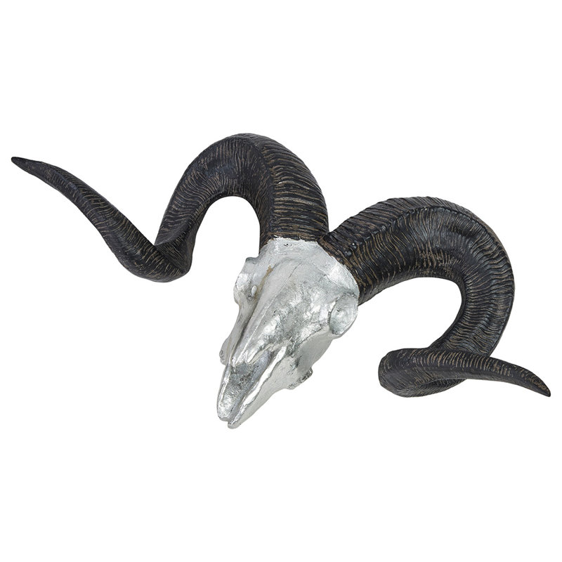 Ram Xl Wall Décor, Black/Silver