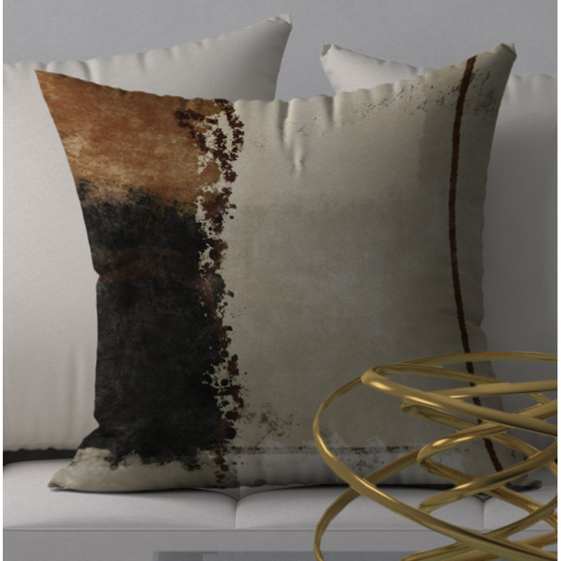 Housse de coussin décorative carrée en épinette et insert, 20 po X 20 po