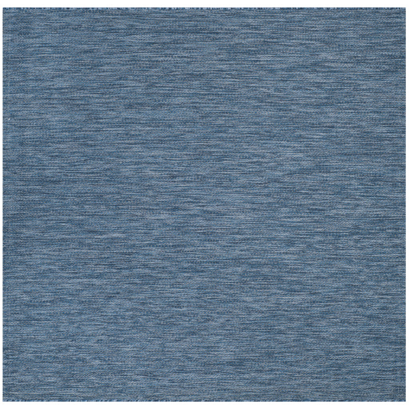 Sayed Performance Solid Color Indoor/Outdoor Area Rug, Square 7'1"