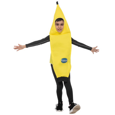 Halloween, costume de banane pour enfants, combinaison de fruits tropicaux S