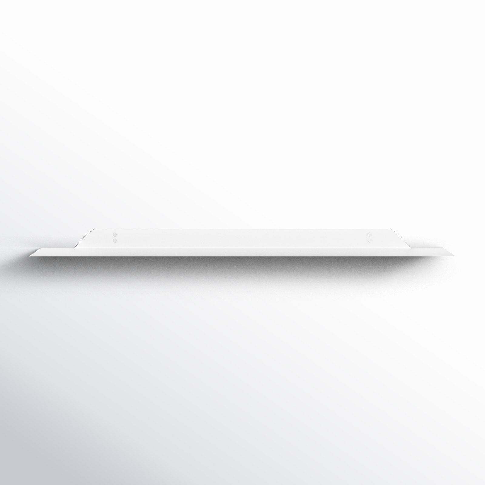 Maja Metal Floating Shelf, White, 1.75" H x 36" W x 6" D