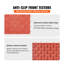 Carreaux de sol de garage à emboîtement, plancher modulaire en polypropylène de 12 po x 12 po, paquet de 25 tapis antidérapants rouges pour garages, sous-sols et ateliers