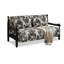 Canapé-lit standard en jacquard de couleur avec coussins.-616636380