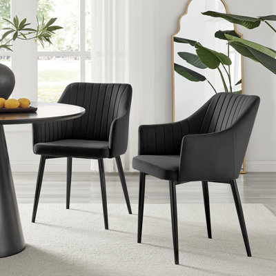 Wethersfield Velvet Upholstered Dining Chairs 
