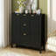 Console latérale, conception ondulée, 3 tablettes, 3 tiroirs pour étude - standard-129912142-129912138-129912143