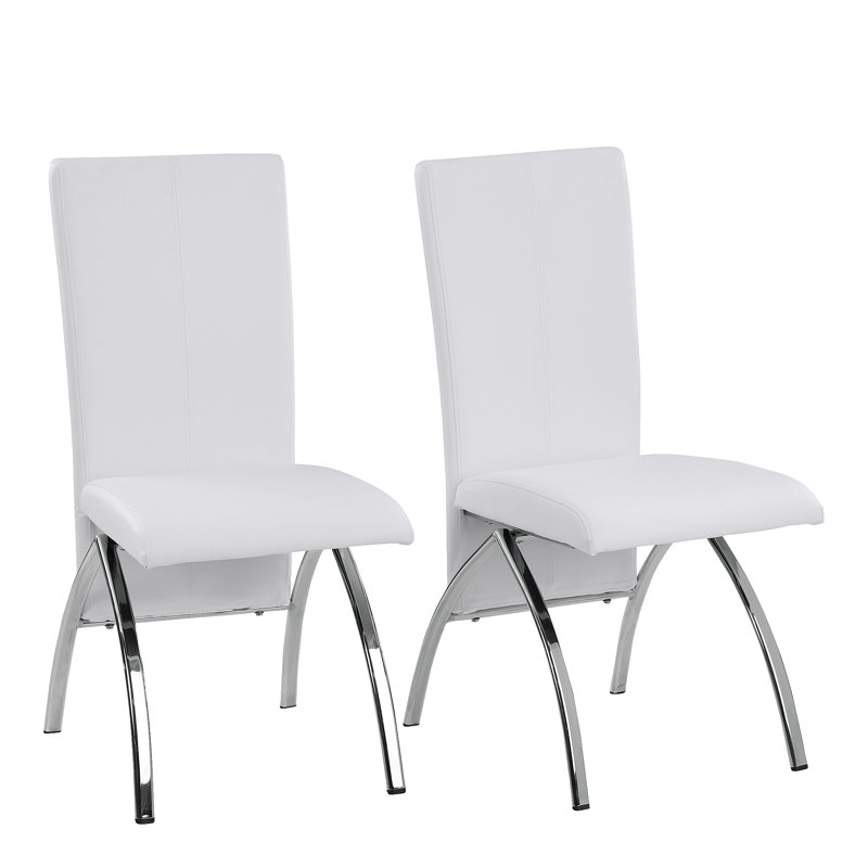 Valeria Upholstered Side Chair, White