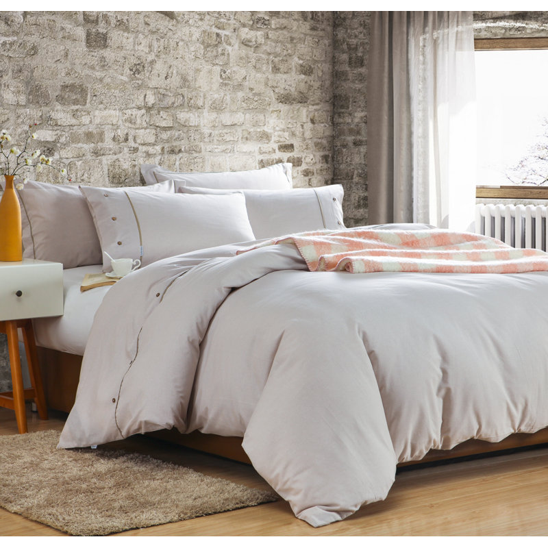 Moshe 100% Cotton Pillow Case, Natural, Set of 1