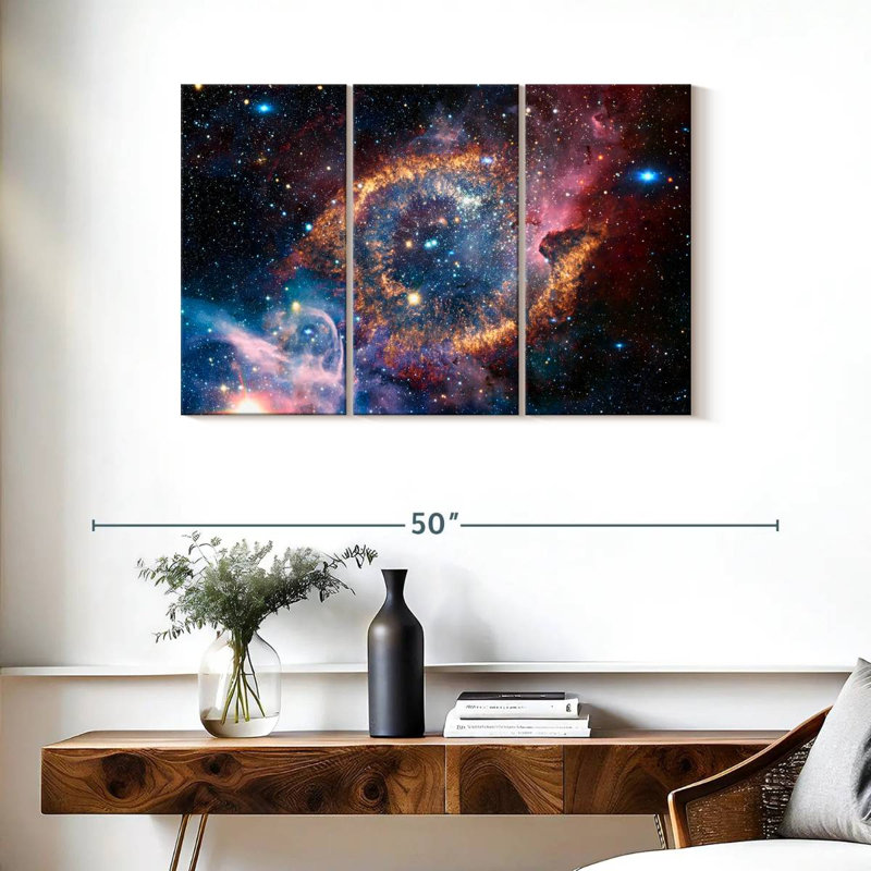 Oberle Helix Planetary Nebula, 24" H x 38" W