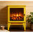 17 Inch Freestanding Electric Fireplace Stove Heater With 3D Flame Effect,Lemon Yellow-669569158