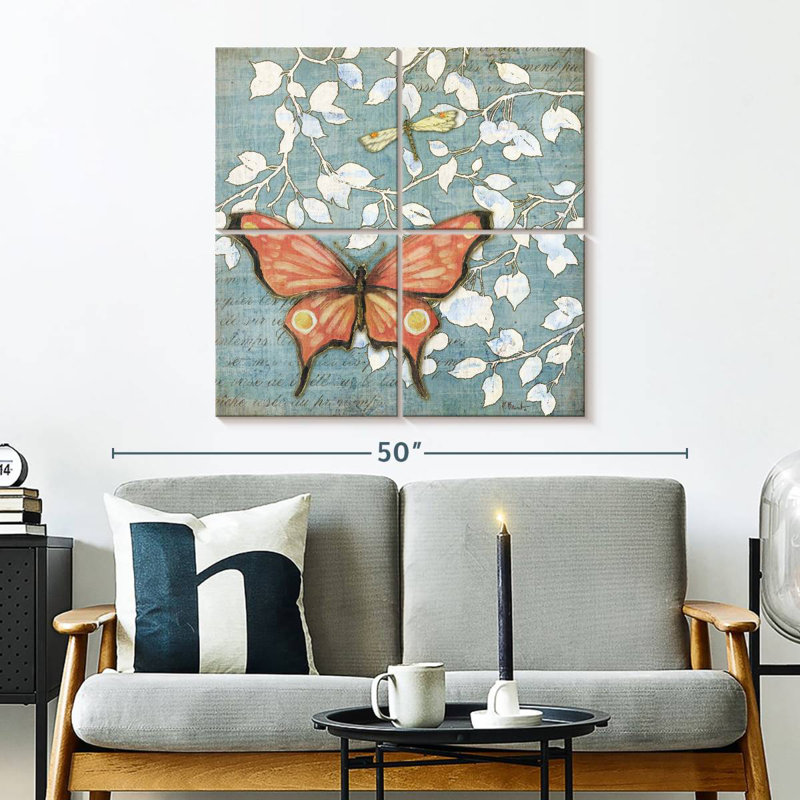 Brampt papillon Mariposa I, H 32 po x l 32 po