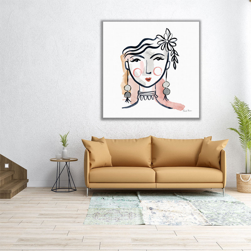 «Pretty faces I», reproduction d'art sur toile, H 40 po x l 40 po