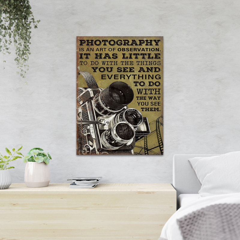 " Three Cameras ", 36" H x 24" W x 2" D