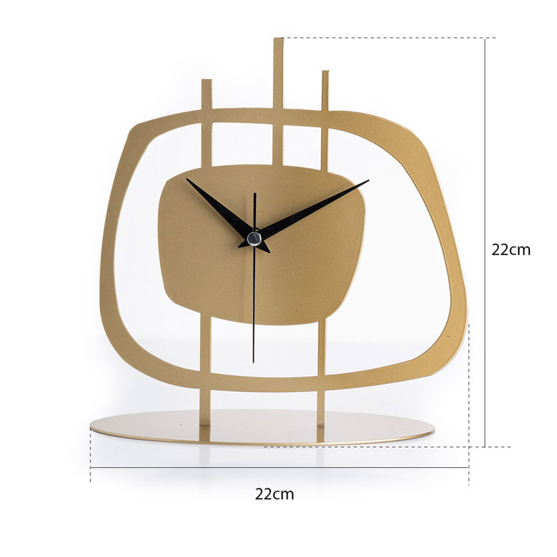 Horloge décorative, Doré