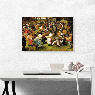 " Wedding Dance In The Open Air " by Pieter Bruegel The Elder Painting Print