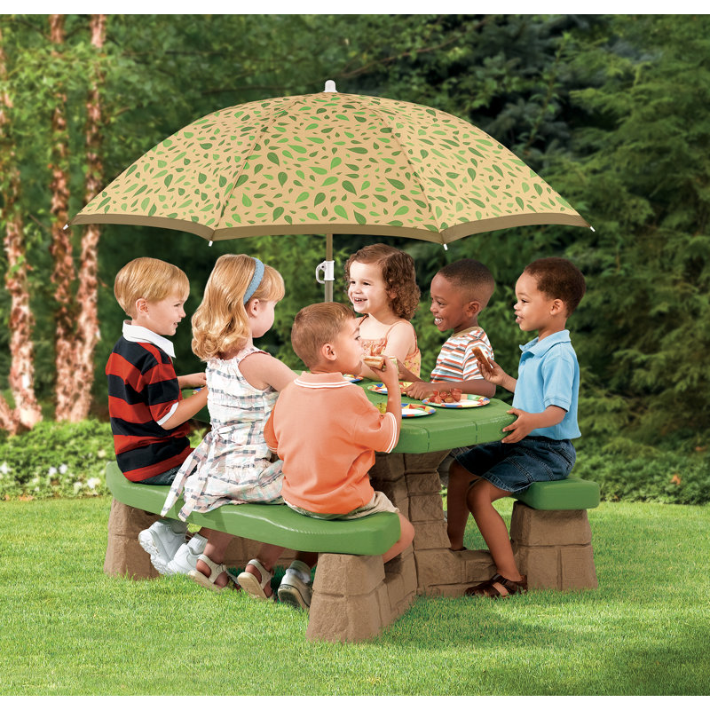 Kids 2 Piece Oval Outdoor Table Or Chair and Chair Set