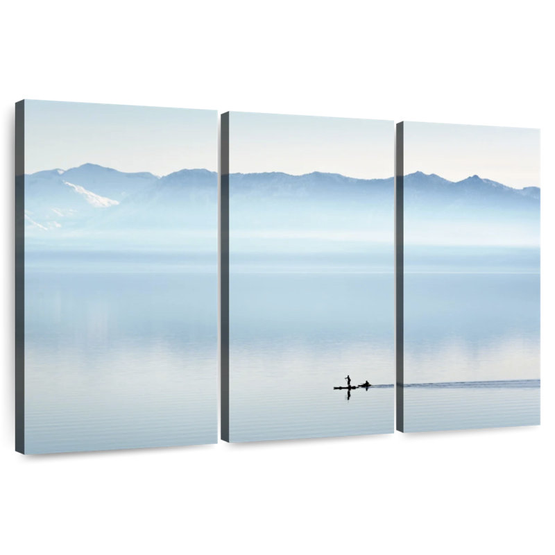 Alvord Paddleboarding In North Lake, 24" H x 38" W