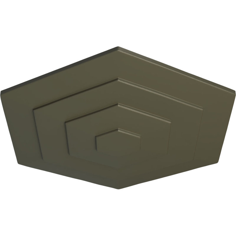 Médaillon de plafond 23 1/4 po x P 7/8 po Woodruff, Hamamélis