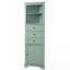 Armoire haute triangulaire avec 3 tiroirs et tablettes réglables-351603103