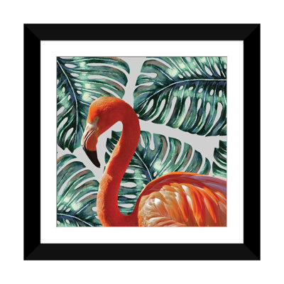 « flamant rose », impression sur toile