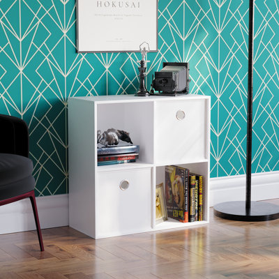 Herlinde 64.5 cm H x 65 cm W Cube Bookcase