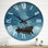 Ship with a Night Sky Street - Horloge murale nautique et côtière