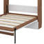 Lit escamotable double avec bureau pliable et peu encombrant - Lit mural compact et très efficace pour économiser de l'espace-2060985990